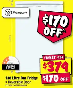 JB Hi-Fi 138 Litre Bar Fridge offer