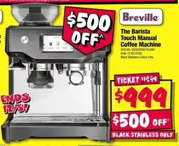 JB Hi-Fi The Barista Touch Manual Coffee Machine offer