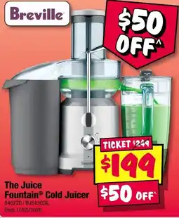 JB Hi-Fi The Juice Fountain Cold Juicer offer