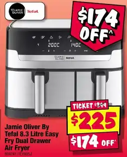 JB Hi-Fi Jamie Oliver By Tefal 8.3 Litre Easy Fry Dual Drawer Air Fryer offer