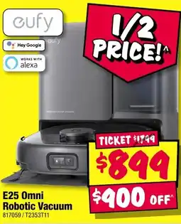 JB Hi-Fi E25 Omni Robotic Vacuum offer