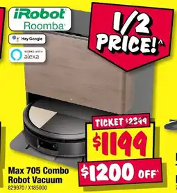 JB Hi-Fi Max 705 Combo Robot Vacuum offer