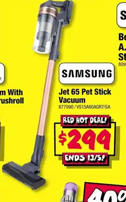 JB Hi-Fi Jet 65 Pet Stick Vacuum offer
