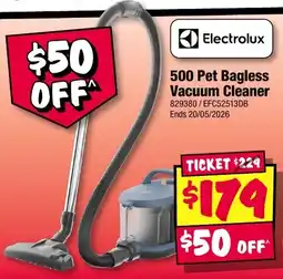 JB Hi-Fi 500 Pet Bagless Vacuum Cleaner offer