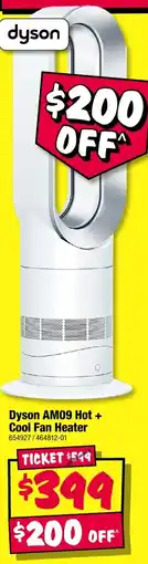 JB Hi-Fi Dyson AM09 Hot + Cool Fan Heater offer