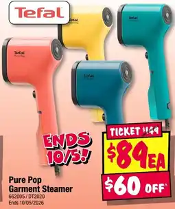 JB Hi-Fi Pure Pop Garment Steamer offer