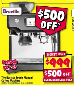 JB Hi-Fi The Barista Touch Manual Coffee Machine offer
