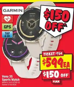 JB Hi-Fi Venu 3S Sports Watch offer