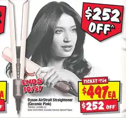 JB Hi-Fi Dyson AirStrait Straightener (Ceramic Pink) offer