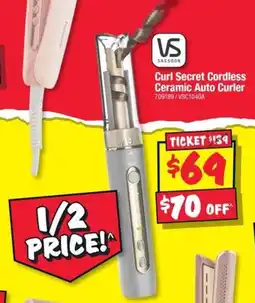 JB Hi-Fi Curl Secret Cordless Ceramic Auto Curler offer