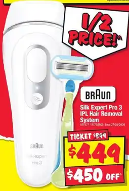 JB Hi-Fi Silk-expert Pro 3 IPL Hair Removal System offer