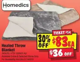 JB Hi-Fi Heated Throw Blanket offer