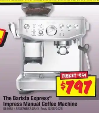JB Hi-Fi The Barista Express Impress Manual Coffee Machine offer