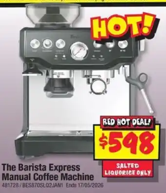 JB Hi-Fi The Barista Express Manual Coffee Machine offer
