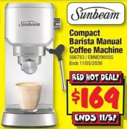 JB Hi-Fi Compact Barista Manual Coffee Machine offer