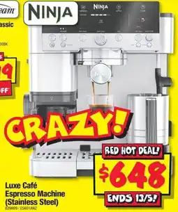 JB Hi-Fi Luxe Café Espresso Machine (Stainless Steel) offer