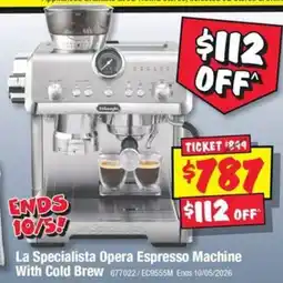 JB Hi-Fi La Specialista Opera Espresso Machine With Cold Brew offer