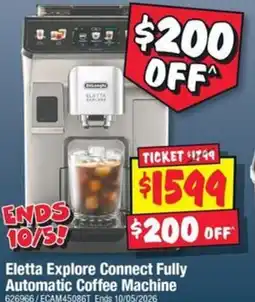 JB Hi-Fi Eletta Explore Connect Fully Automatic Coffee Machine offer