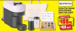 JB Hi-Fi Vertuo Pop Capsule Coffee Machine Value Pack (Lilac) offer