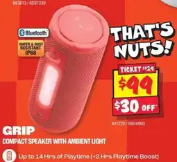 JB Hi-Fi Grip compact speaker with ambient light offer