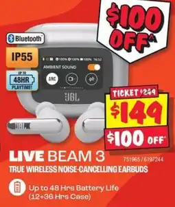 JB Hi-Fi True wireless noise-cancelling earbuds offer