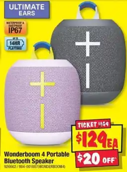 JB Hi-Fi Wonderboom 4 Portable Bluetooth Speaker offer