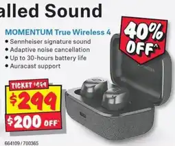 JB Hi-Fi MOMENTUM True Wireless 4 offer