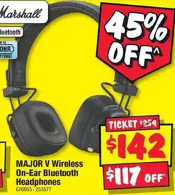 JB Hi-Fi MAJOR V Wireless On-Ear Bluetooth Headphones offer