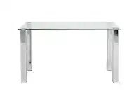 LivingStyles Rayna Glass Top Sofa Table, Clear offer