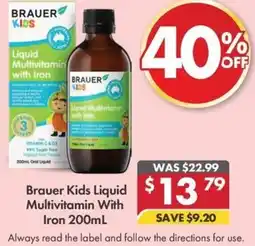 Pharmacy4Less Brauer kids liquid multivitamin with iron offer