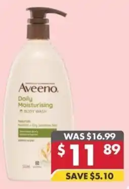 Pharmacy4Less Aveeno daily moisturising body wash offer