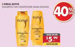 Pharmacy4Less L'oreal elvive shampoo or conditioner ranges offer