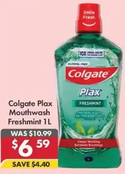 Pharmacy4Less Colgate Plax Mouthwash Freshmint offer