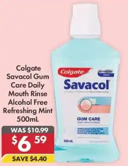 Pharmacy4Less Colgate Savacol Gum Care Daily Mouth Rinse Alcohol Free Refreshing Mint offer