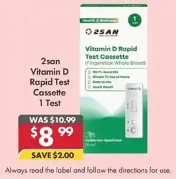 Pharmacy4Less 2san Vitamin D Rapid Test Cassette 1 Test offer