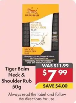 Pharmacy4Less Tiger Balm Neck & Shoulder Rub offer