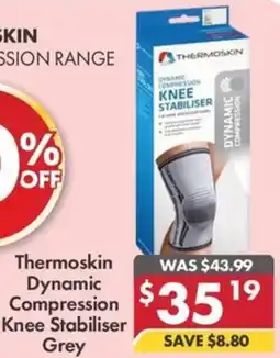 Pharmacy4Less Thermoskin Dynamic Compression Knee Stabiliser Grey offer
