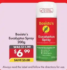 Pharmacy4Less Bosisto's Eucalyptus Spray offer