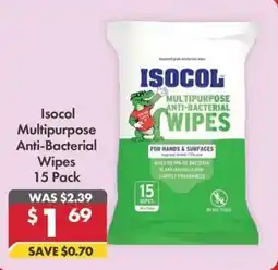 Pharmacy4Less Isocol Multipurpose Anti-Bacterial Wipes offer