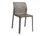 LivingStyles Bit Italian Made Commercial Grade Indoor/Outdoor Dining Chair, Taupe offer