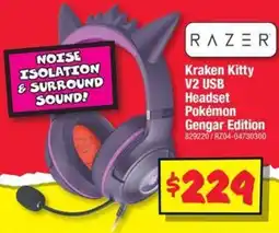 JB Hi-Fi Kraken kitty v2 usb headset pokémon gengar edition offer