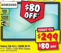 JB Hi-Fi Galaxy Tab A11+ Wi Fi offer