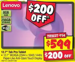 JB Hi-Fi 12.7 Tab Pro Tablet offer