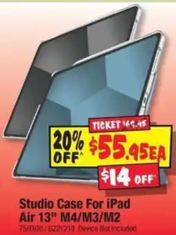 JB Hi-Fi Studio Case For iPad Air 13 M4/M3/M2 offer