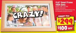 JB Hi-Fi 15.6 smart frame oak offer