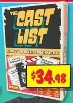 JB Hi-Fi The cast list offer