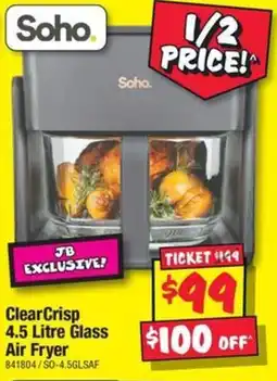 JB Hi-Fi ClearCrisp Glass Air Fryer offer