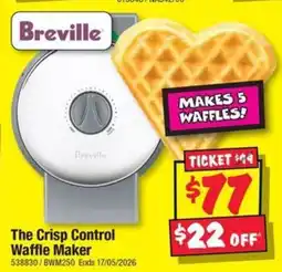 JB Hi-Fi The Crisp Control Waffle Maker offer