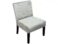 Adelphia Fabric Upholstered Accent Chair, Paris Script