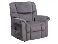 LivingStyles Molanosa Fabric Upholstered Lift Armchair, Navy offer